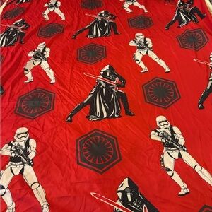 Star Wars VII Twin Sheet Set Force Awakens Stormtrooper Flat Fitted Red Kylo Ren
